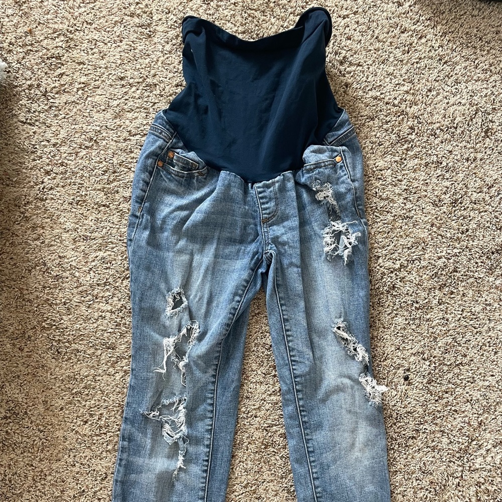 Maternity Ripped Jeans